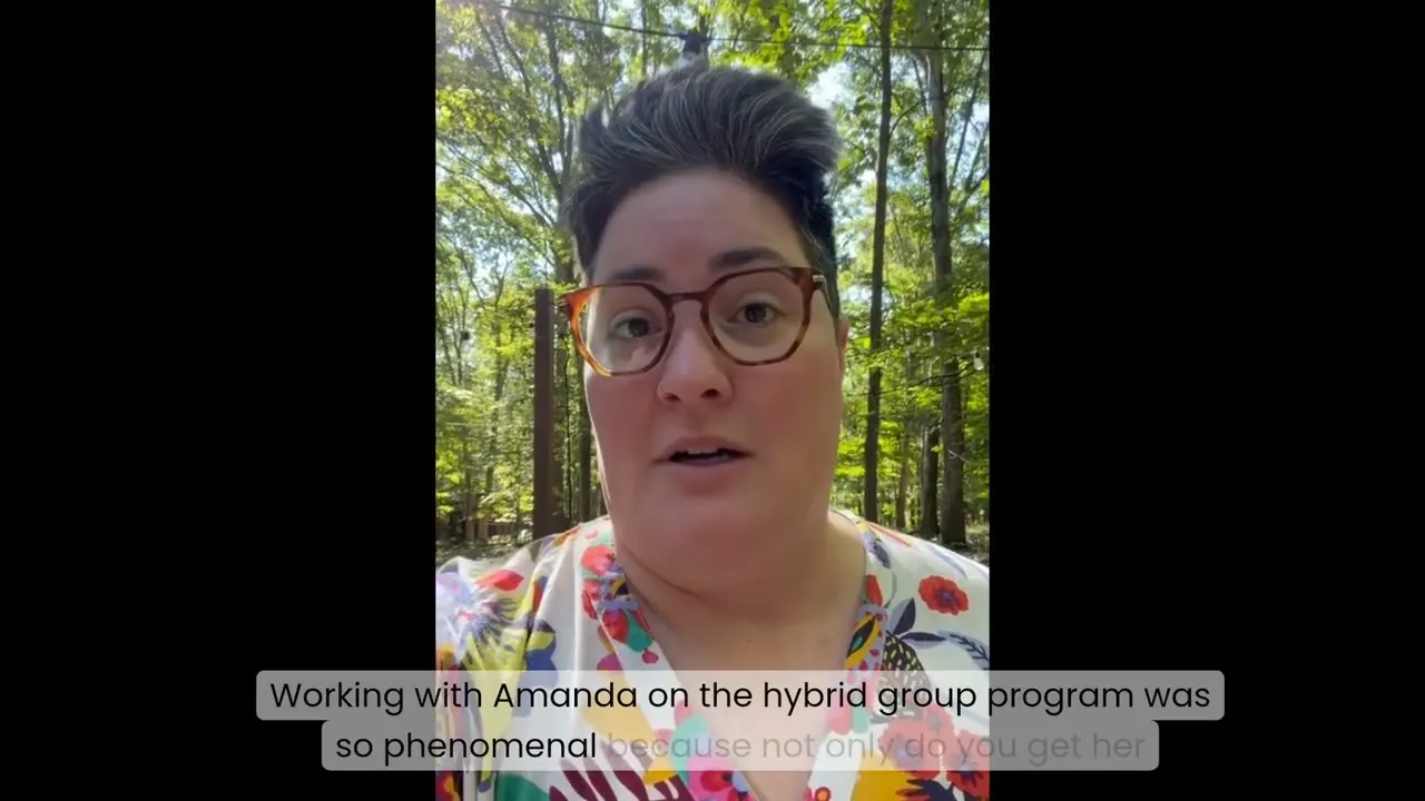 Hannah Soto sharing their LevelUp experience on camera