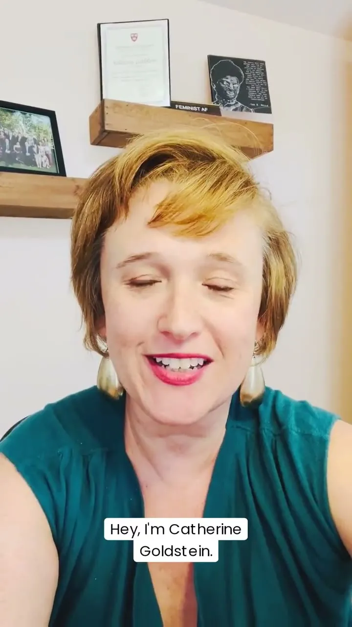 Katherine Goldstein sharing her LevelUp experience on camera