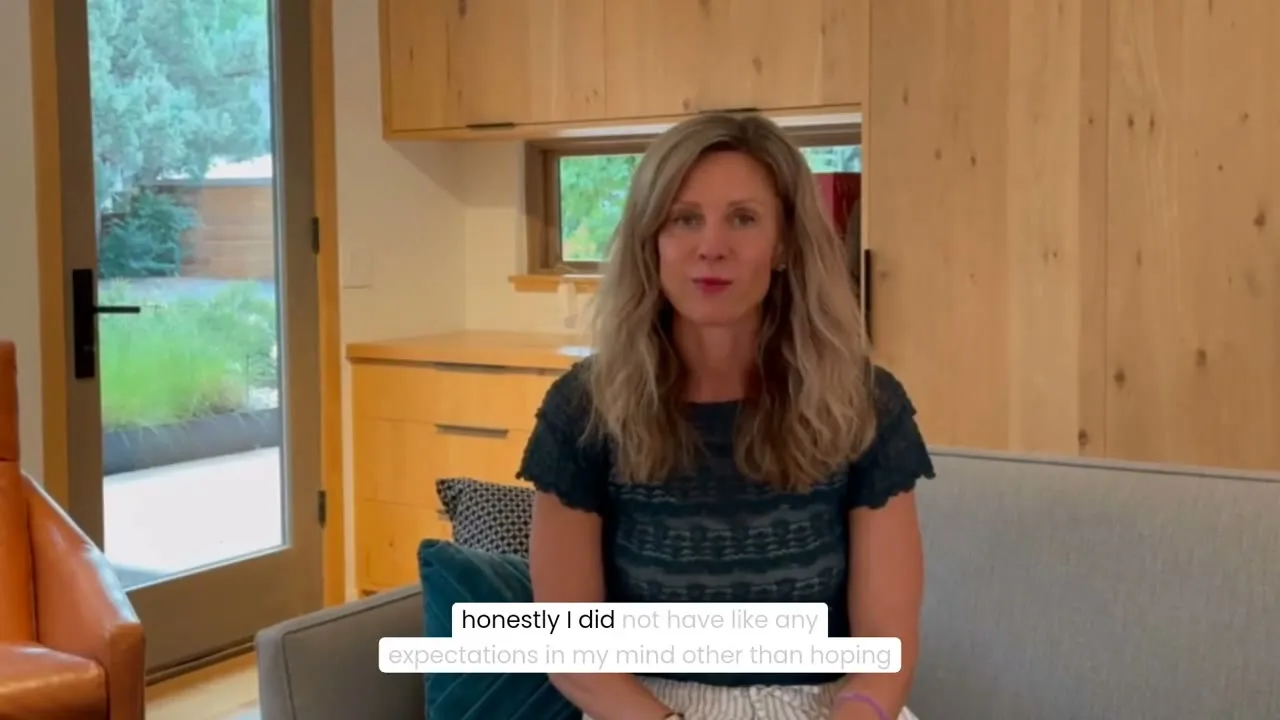 Laura King sharing her LevelUp experience on camera