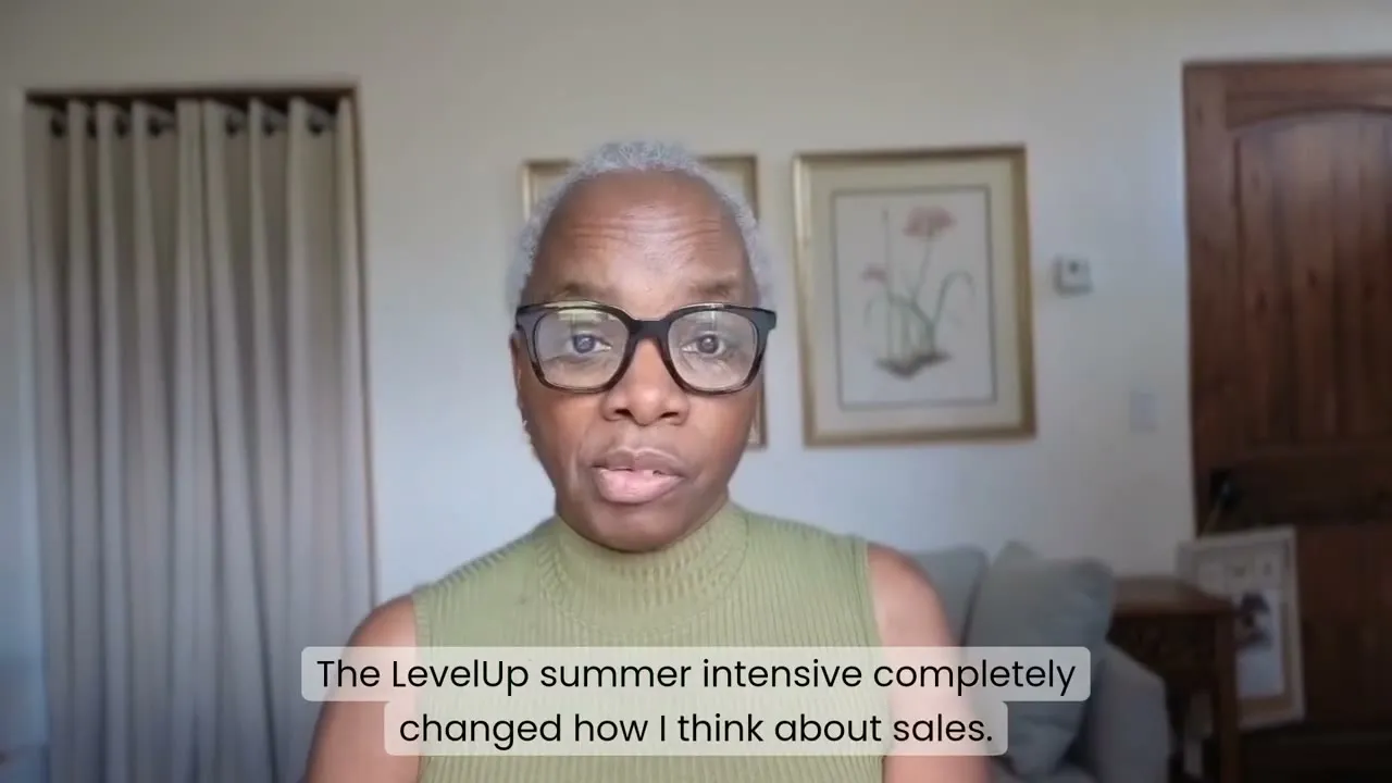 Dr. Michelle Flemmings sharing their LevelUp experience on camera