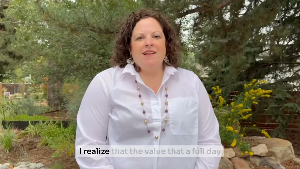 Pauline Perreault sharing their LevelUp VIP Day experience on camera