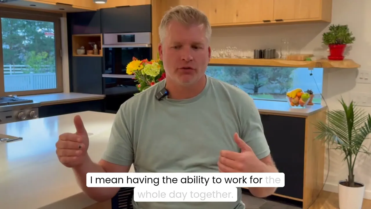 Shane Birkel sharing his LevelUp experience on camera